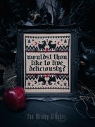 Black Phillip - Halloween  Cross Stitch Pattern, different perspective #3. Select this picture to zoom in
