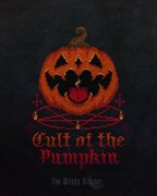 Cult of the Pumpkin - Halloween Cross Stitch Pattern, different perspective #3. Select this picture to zoom in