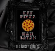Eat Pizza Hail Satan - Halloween Cross Stitch Pattern, different perspective #3. Select this picture to zoom in