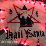 Hail Santa - Christmas Cross Stitch Pattern, different perspective #3. Select this picture to zoom in