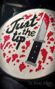 Just The Tip - Halloween Cross Stitch Pattern, different perspective #2. Select this picture to zoom in
