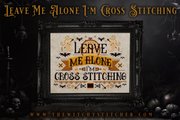 Leave Me Alone... - Halloween Cross Stitch Pattern, different perspective #2. Select this picture to zoom in