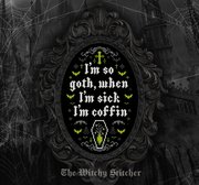 I'm So Goth - Halloween Cross Stitch Pattern, different perspective #3. Select this picture to zoom in