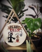 Plant Killer - Cross Stitch Pattern, different perspective #2. Select this picture to zoom in