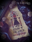 Season Of The Witch - Halloween Cross Stitch Pattern, different perspective #1. Select this picture to zoom in