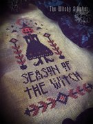Season Of The Witch - Halloween Cross Stitch Pattern, different perspective #3. Select this picture to zoom in