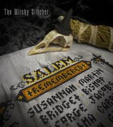 Salem Remembered - Halloween PDF Cross Stitch Pattern, different perspective #1. Select this picture to zoom in