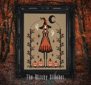 Samhain Garden Witch - Halloween Cross Stitch Pattern, different perspective #2. Select this picture to zoom in