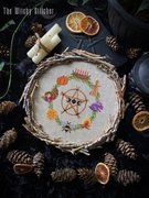Sabbats: Wheel Of The Year - Cross Stitch Pattern, different perspective #1. Select this picture to zoom in