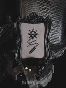 Relics of the Dark Ages - Halloween Cross Stitch Pattern, different perspective #3. Select this picture to zoom in