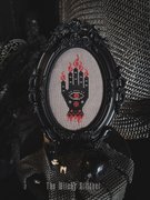 Relics of the Dark Ages - Halloween Cross Stitch Pattern, different perspective #4. Select this picture to zoom in