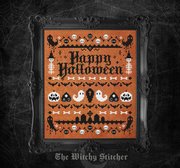 Spooky Halloween Sampler - Cross Stitch Pattern, different perspective #1. Select this picture to zoom in