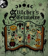 Stitcher's Grimoire - Halloween Cross Stitch Pattern, different perspective #2. Select this picture to zoom in