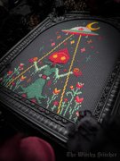 Take Me Home Flatwood Monster - Cross Stitch Pattern, different perspective #2. Select this picture to zoom in