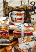 Things Above Flowers - Pomegranate - Quilt Fabric
