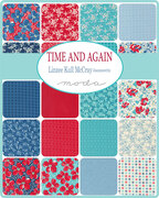 Time And Again Zigzag - Flour Aqua - Quilt Fabric