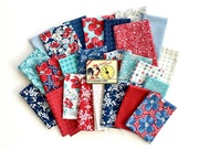 Time And Again Zigzag - Flour Aqua - Quilt Fabric