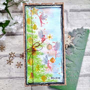Festive Fairy Magic  - Rubber Stamp