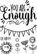 Enough - Clear Stamp