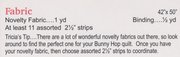 Bunny Hop - Quilt Pattern, different perspective #1. Select this picture to zoom in