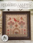 Floss Pack for "Red Bird Sampler", different perspective #1. Select this picture to zoom in