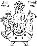 Llama Planter - Clear Stamp Set