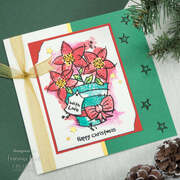 Potted Poinsettias - Clear Stamp