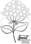 Bubble Bloom Suzie - Clear Stamp