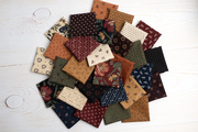 Wheatland Flowers Slate - Quilt Fabric