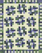 Wild Iris Loden Green - Dames Rocket - Quilt Fabric