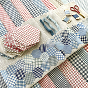 French General Woven Ginghams Blue Pearl - Quilt Fabric
