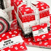 XOXO Hearts - I Heart You Lace - Quilt Fabric