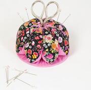 Pin Cushion Floral with Scissors