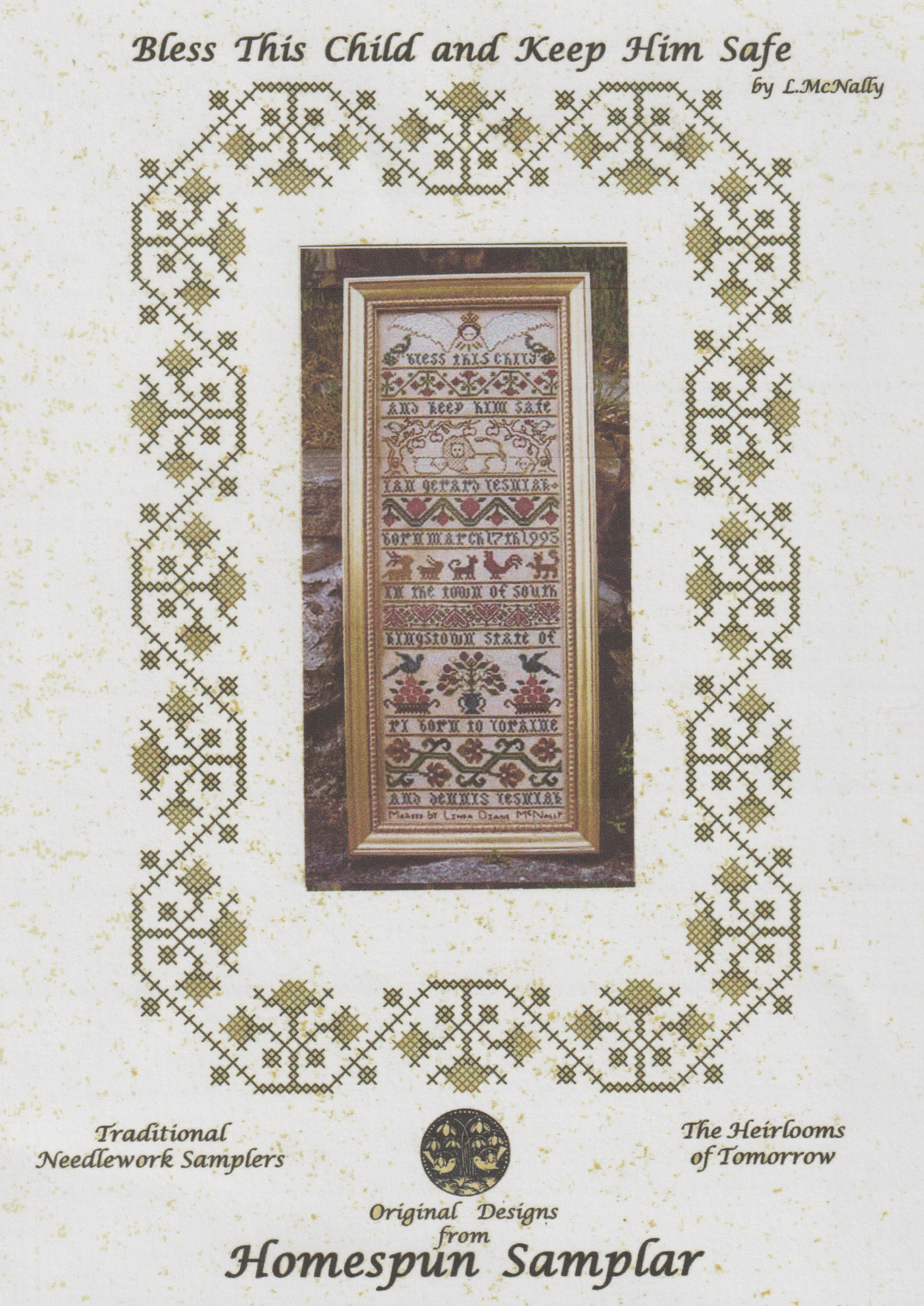 Bless This Child And Keep Him - Cross Stitch Pattern