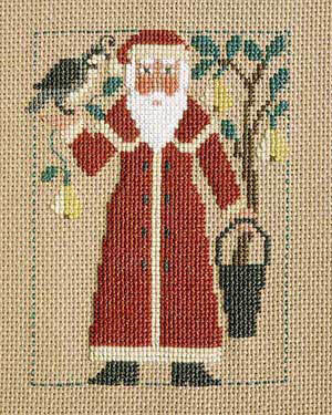 2001 Schooler Santa - Cross Stitch Pattern