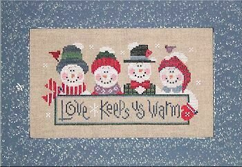 Love Keeps Us Warm - Cross Stitch Pattern