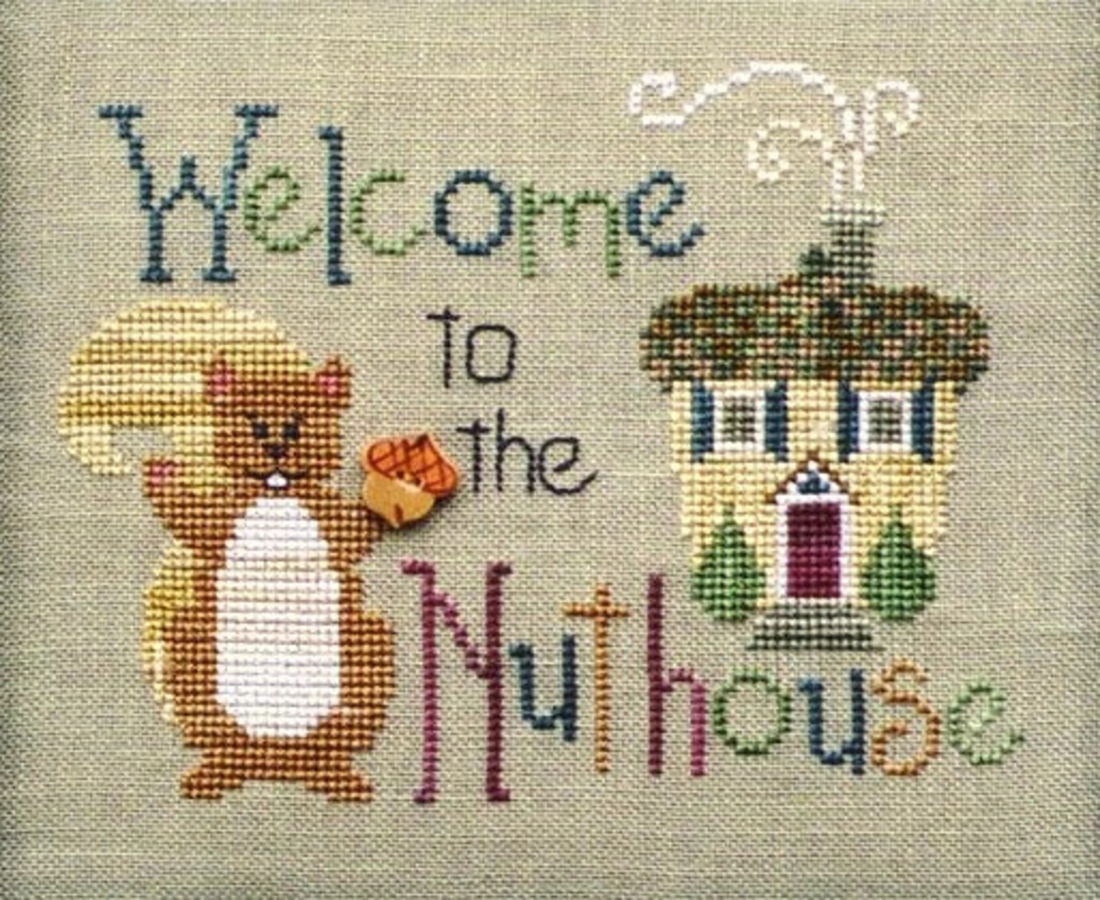 Welcome to the Nuthouse - Cross Stitch Pattern