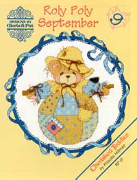 Roly Polys September Cherished Teddies Cross Stitch Pattern