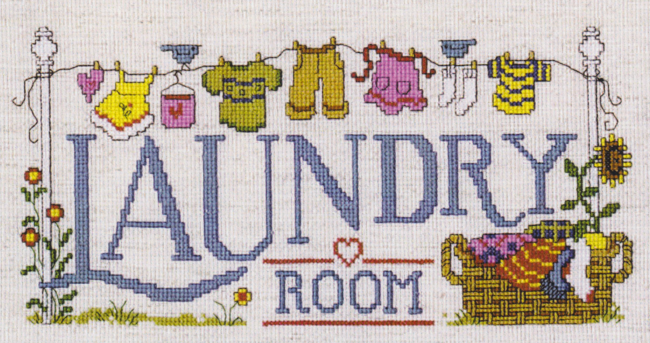 Laundry Room - Cross Stitch Pattern