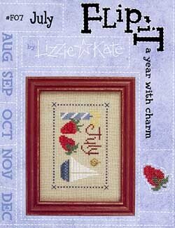 Flip-It Charm July - Cross Stitch Pattern