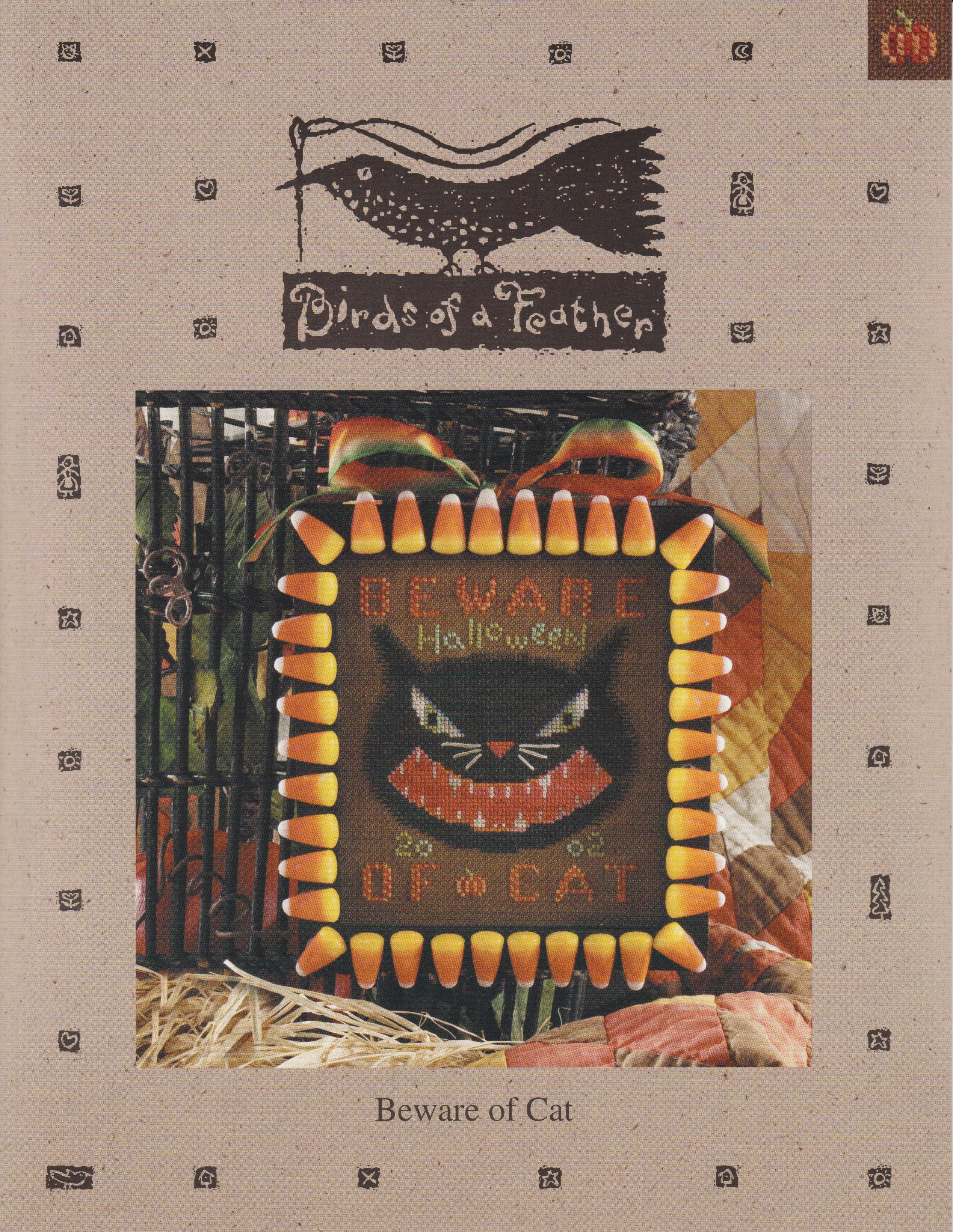 Beware of Cat - Cross Stitch Pattern