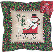Snowflake Express Stocking - Cross Stitch Pattern