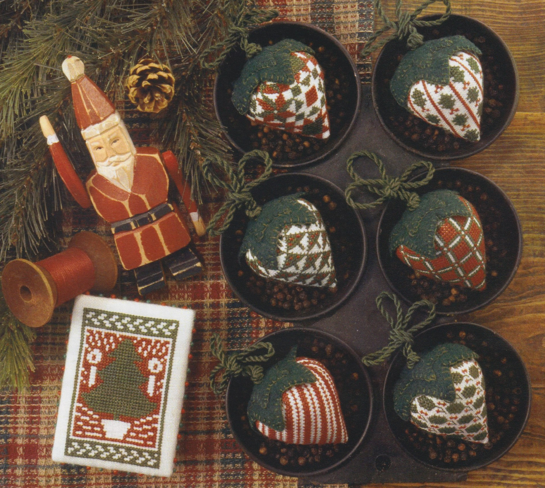 Christmas Strawberries (Book 101) - Cross Stitch Pattern