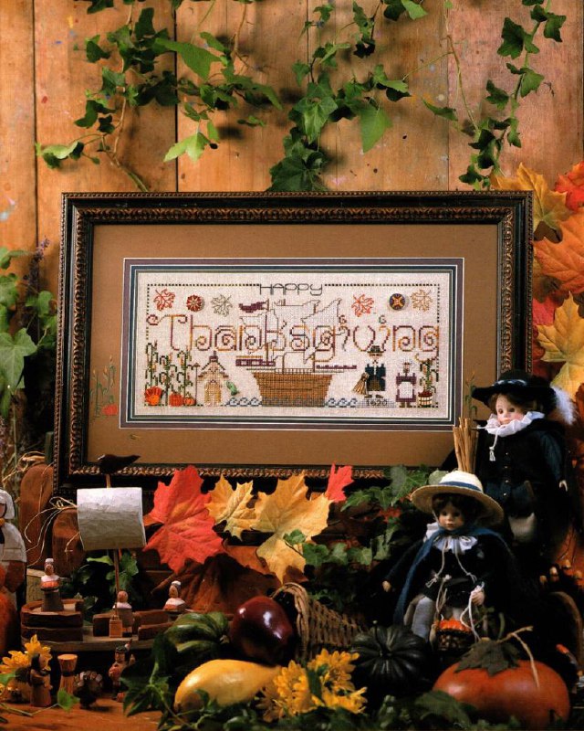 Happy Thanksgiving - Cross Stitch Pattern