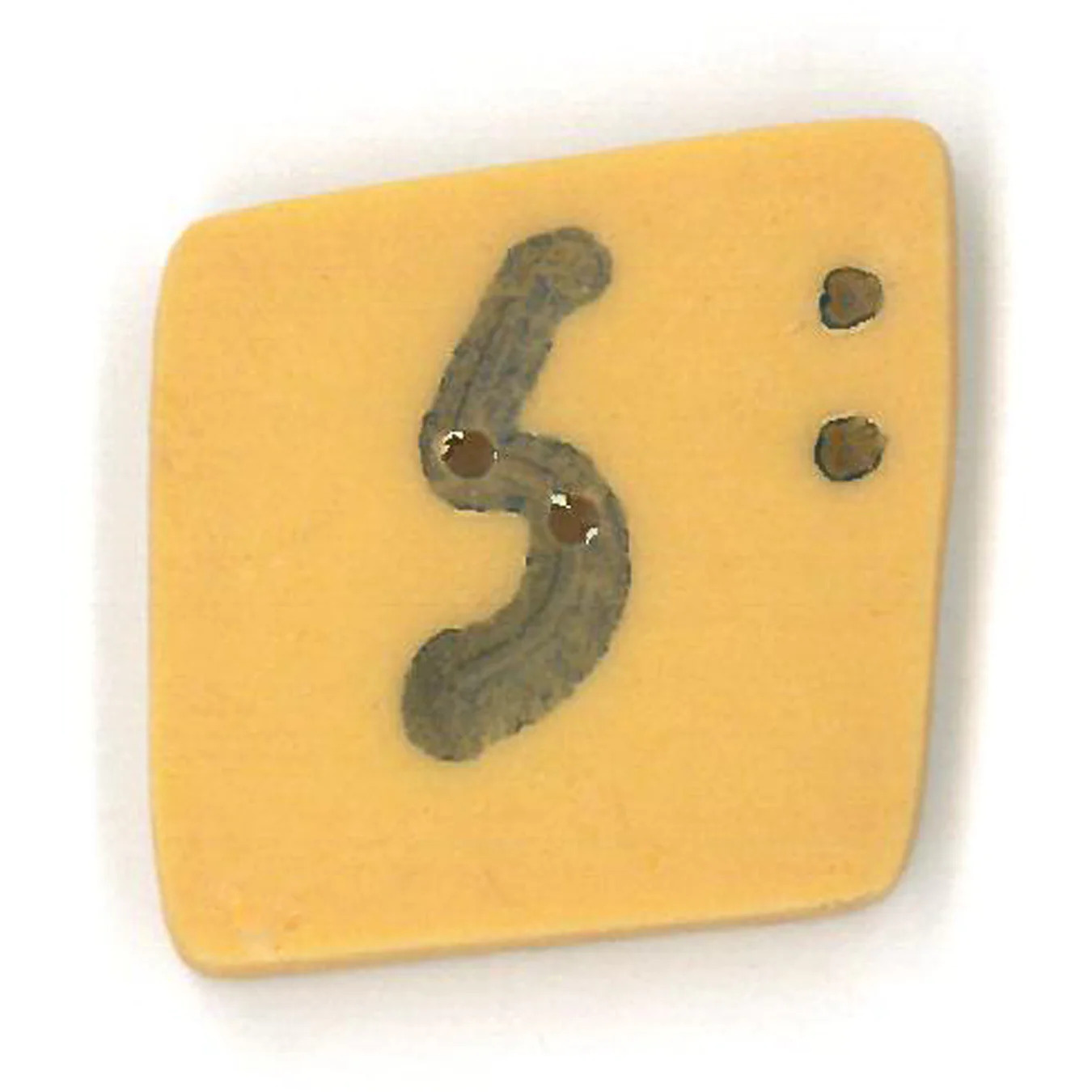 Gold Letter S Button