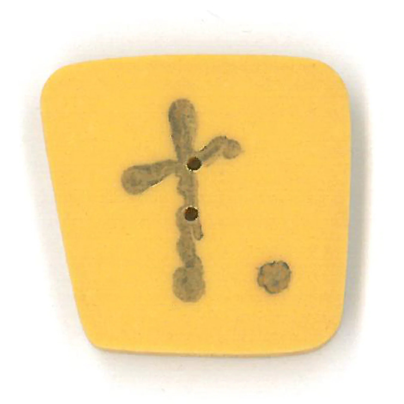 Gold Letter T Button