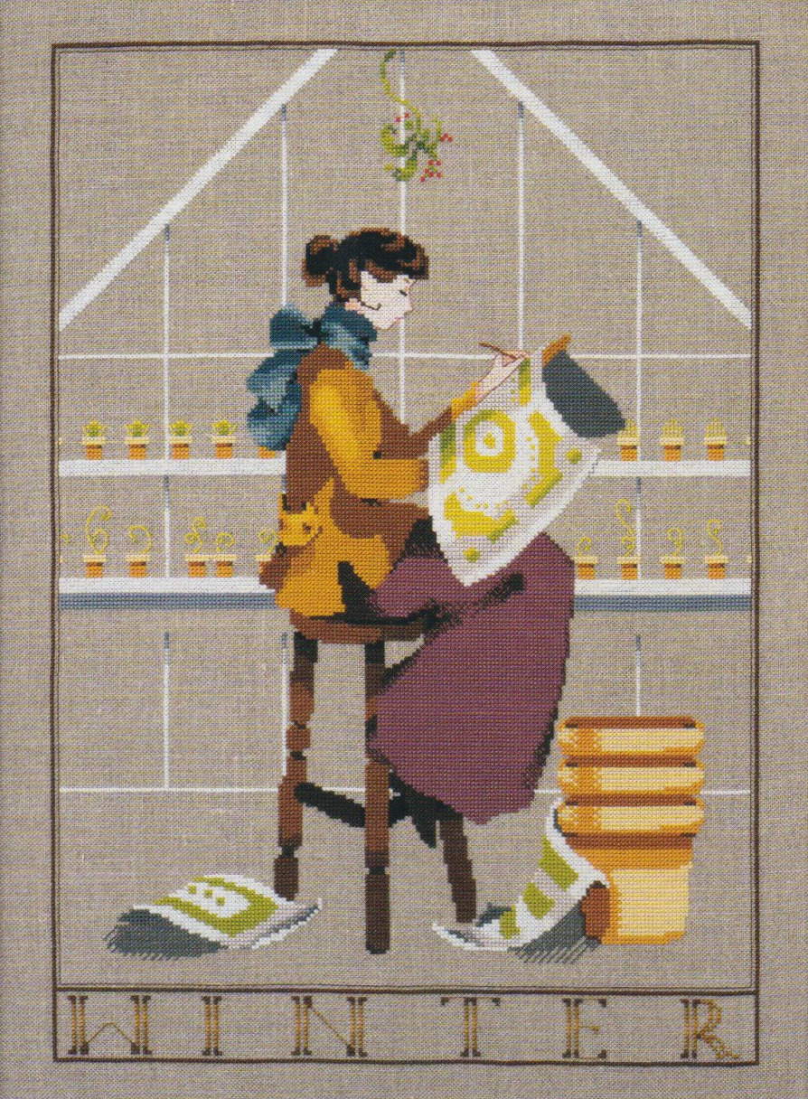 Winter In My Garden - Mirabilia Cross Stitch Pattern