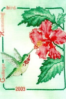 Calliope Hummingbird 2003 - Cross Stitch Pattern