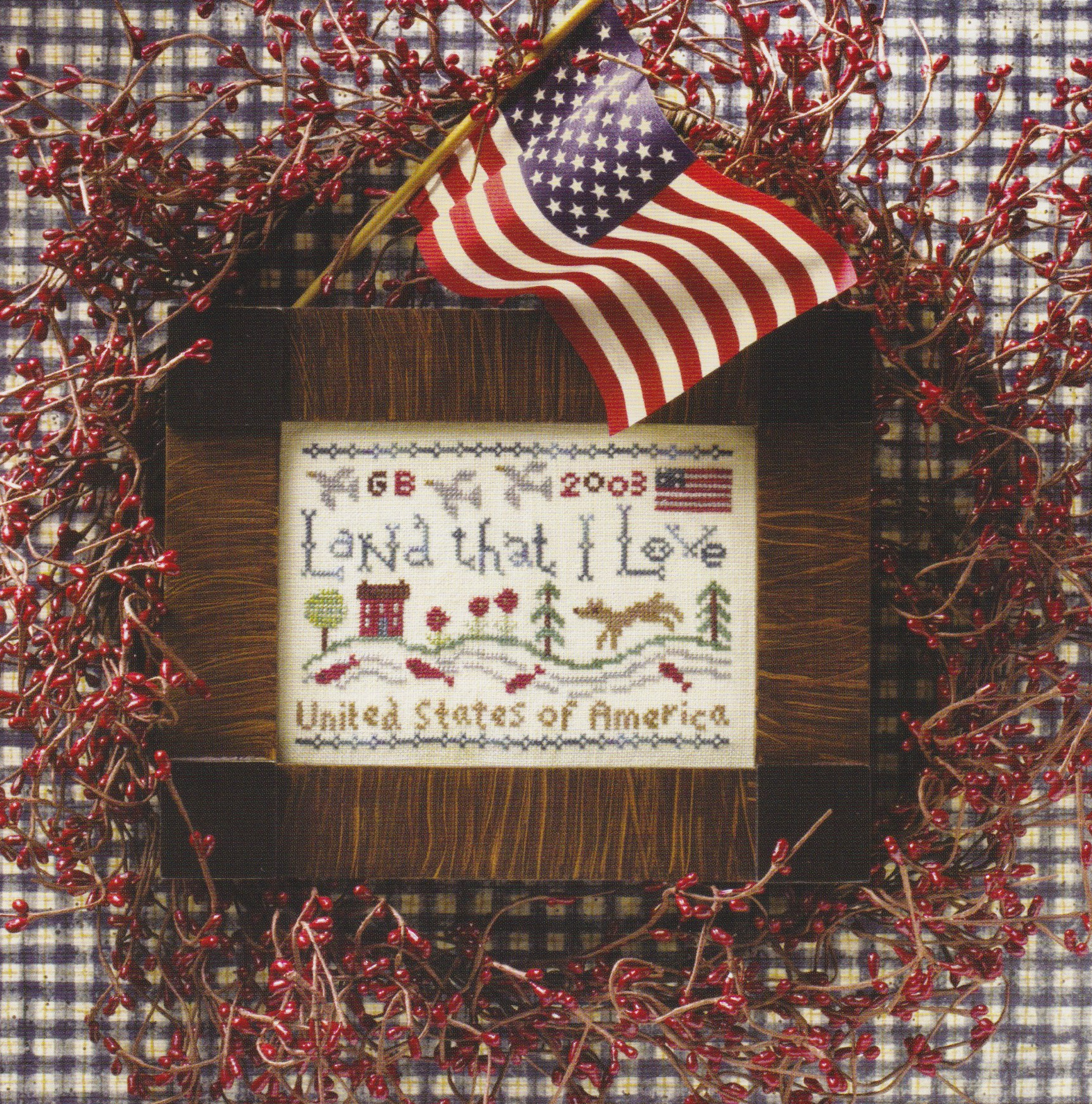 Land that I Love - Cross Stitch Pattern
