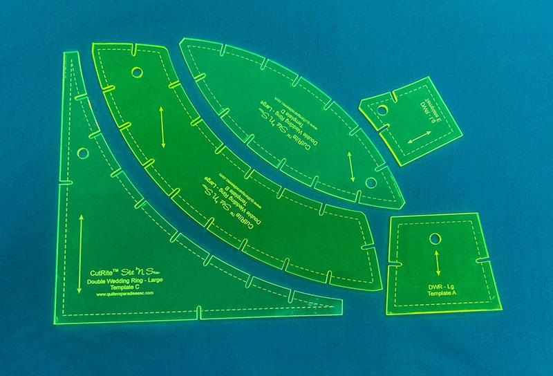 Double Wedding Ring Large Quilt Template